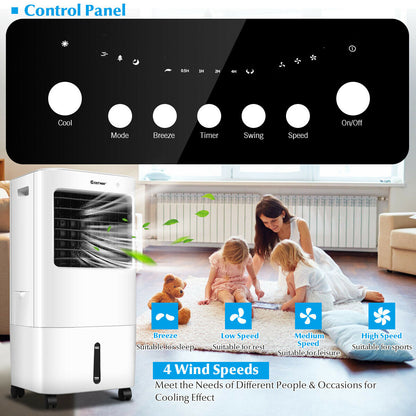 3-in-1 Evaporative Air Cooler and Humidifier with Remote Control
