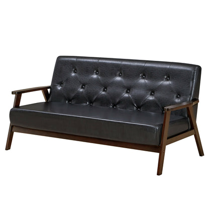 Single/3-Seater Accent PU Leather Sofa Chair for Living Room-Size 2