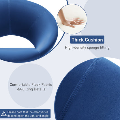 360Â° Swivel Velvet Accent Chair for Living Room, Bedroom and Office-Blue