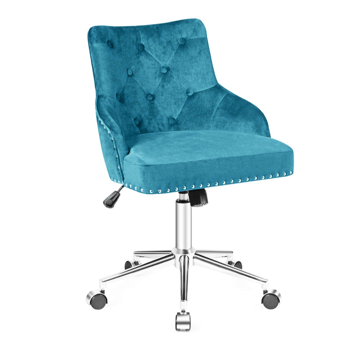 Adjustable 360Â° Swivel Accent Armchair-Turquoise