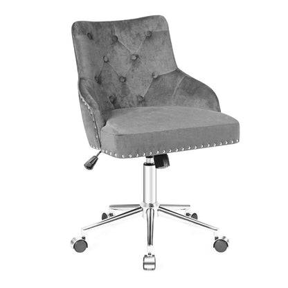 Adjustable 360Â° Swivel Accent Armchair-Grey